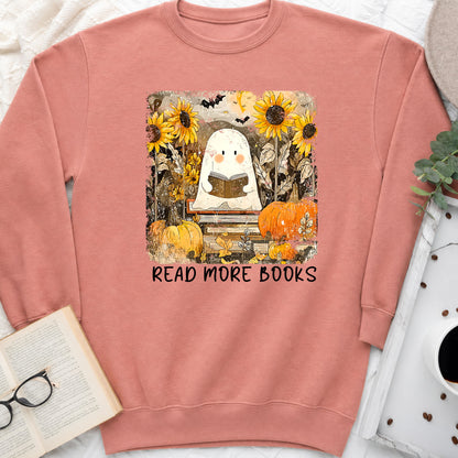 Read More Books Ghost & Sunflowers Crewneck Sweatshirt