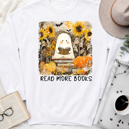 Read More Books Ghost & Sunflowers Crewneck Sweatshirt