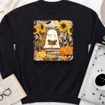 Read More Books Ghost & Sunflowers Crewneck Sweatshirt
