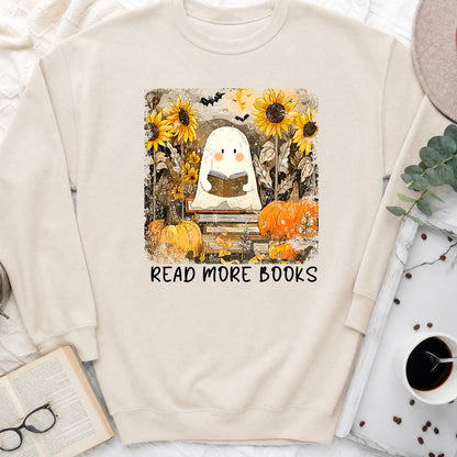 Read More Books Ghost & Sunflowers Crewneck Sweatshirt