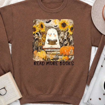 Read More Books Ghost & Sunflowers Crewneck Sweatshirt