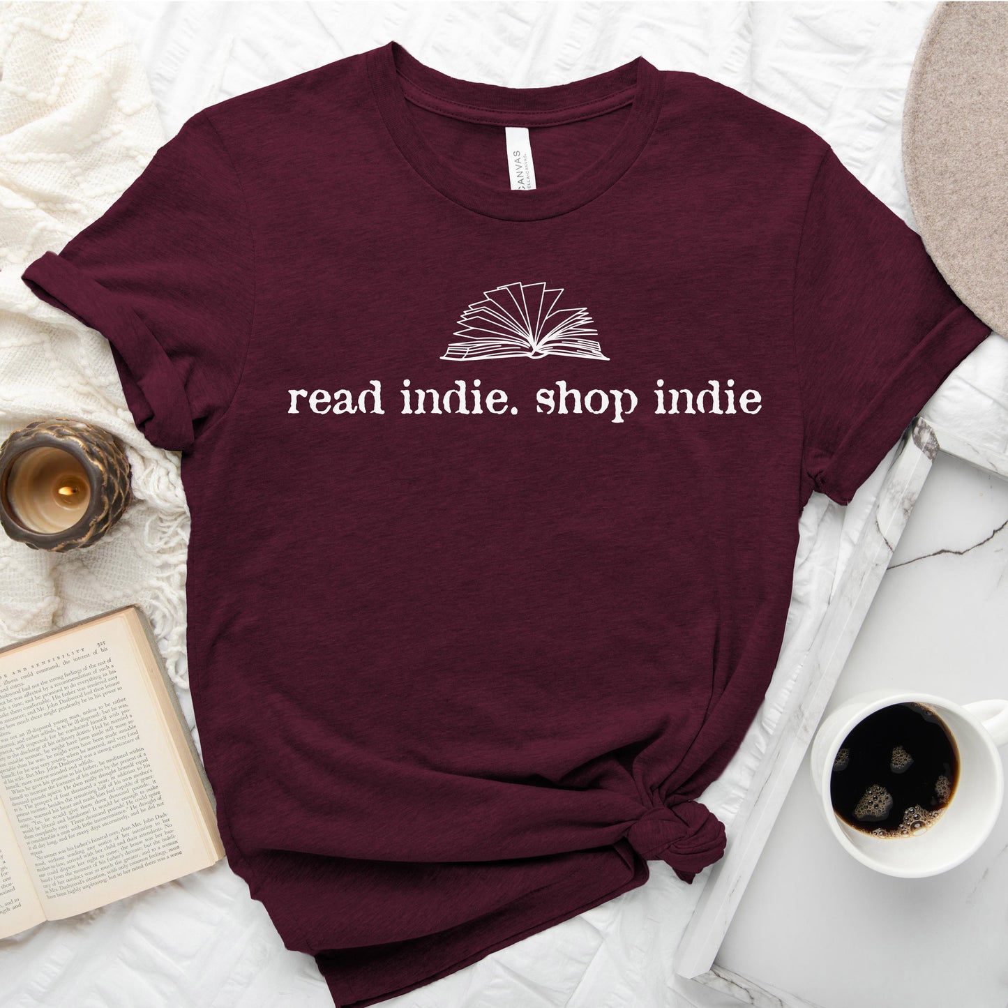 Read Indie. Shop Indie. — Book Lover Tee