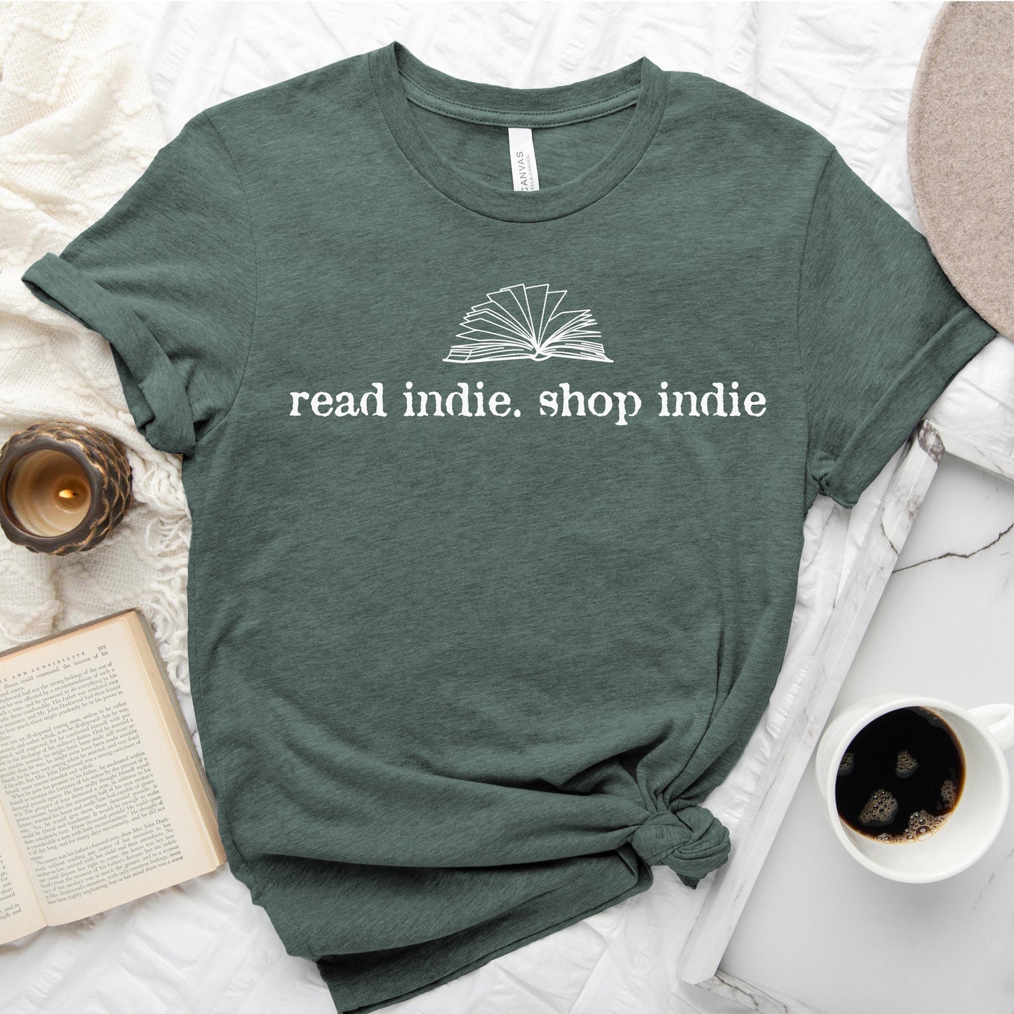 Read Indie. Shop Indie. — Book Lover Tee