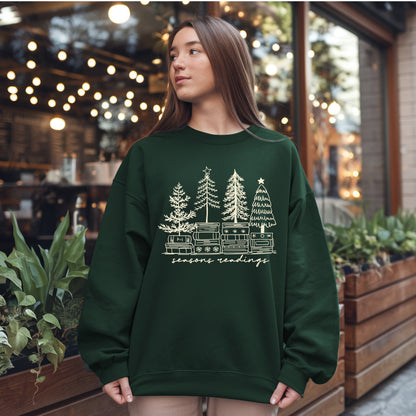 Seasons Readings – Minimalist Christmas Book Sweatshirt