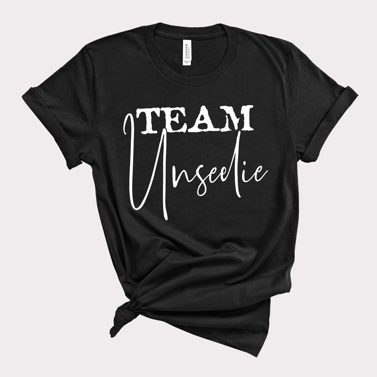 team unseelie black bookish merch t shirt 