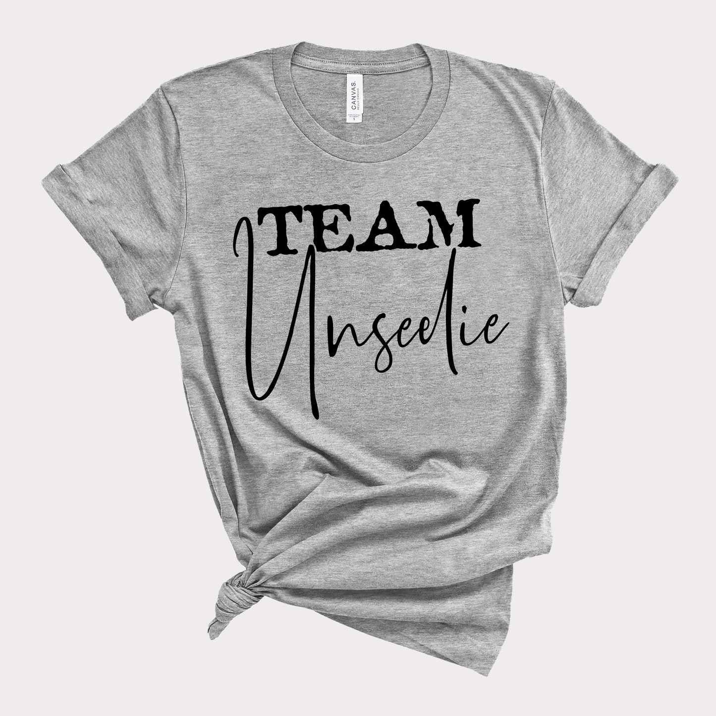 Grey short sleeve Team Unseelie Dark Fae Book T-Shirt